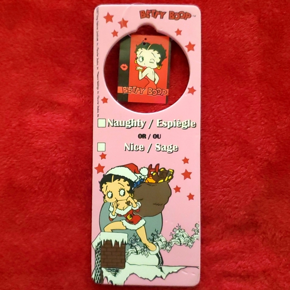 Betty Boop Brand New with tag attached Christmas Door Knocker